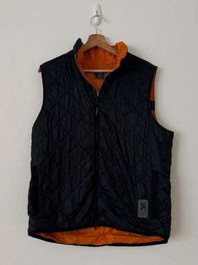 Chrome Industries Reversible Puff Quilted Vest Insulated Cycling Biking Mens L